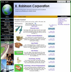 B. Robinson Corporation e-commerce site