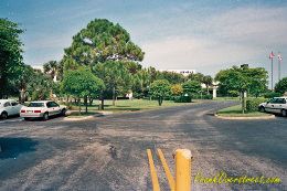 View looking east towards Siemens headquarters building in Boca Raton circa 1986. This was the STP building in Arvida Park of Commerce.